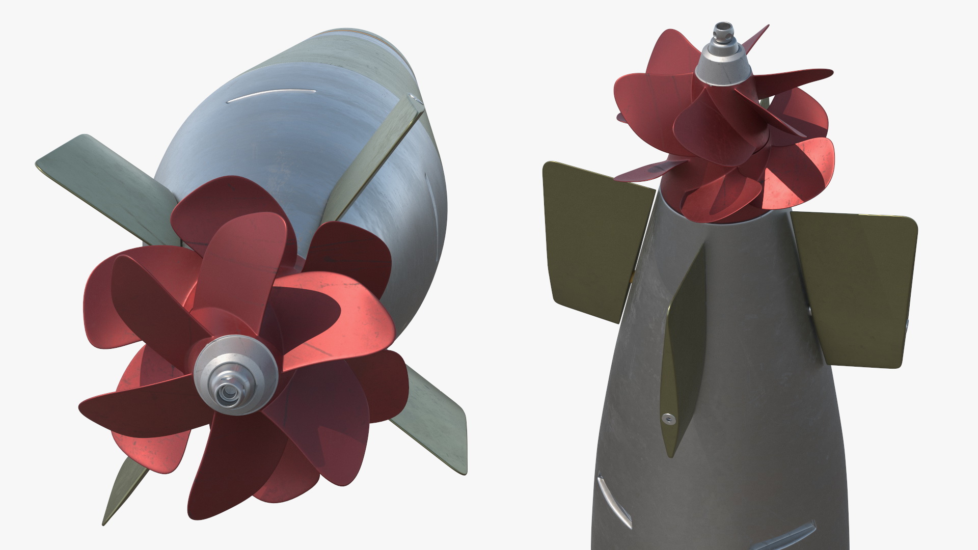 3D Submarine Torpedo Mark 46 and Launch System Mark 32