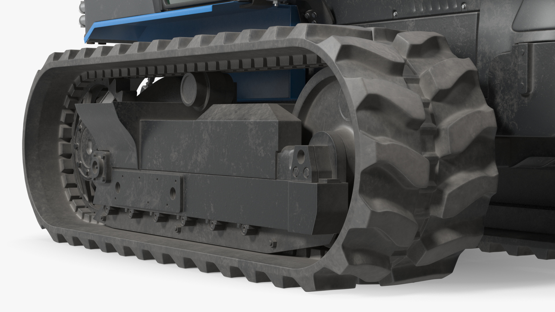 New Holland TK4 Crawler Cabin Dirty Rigged 3D
