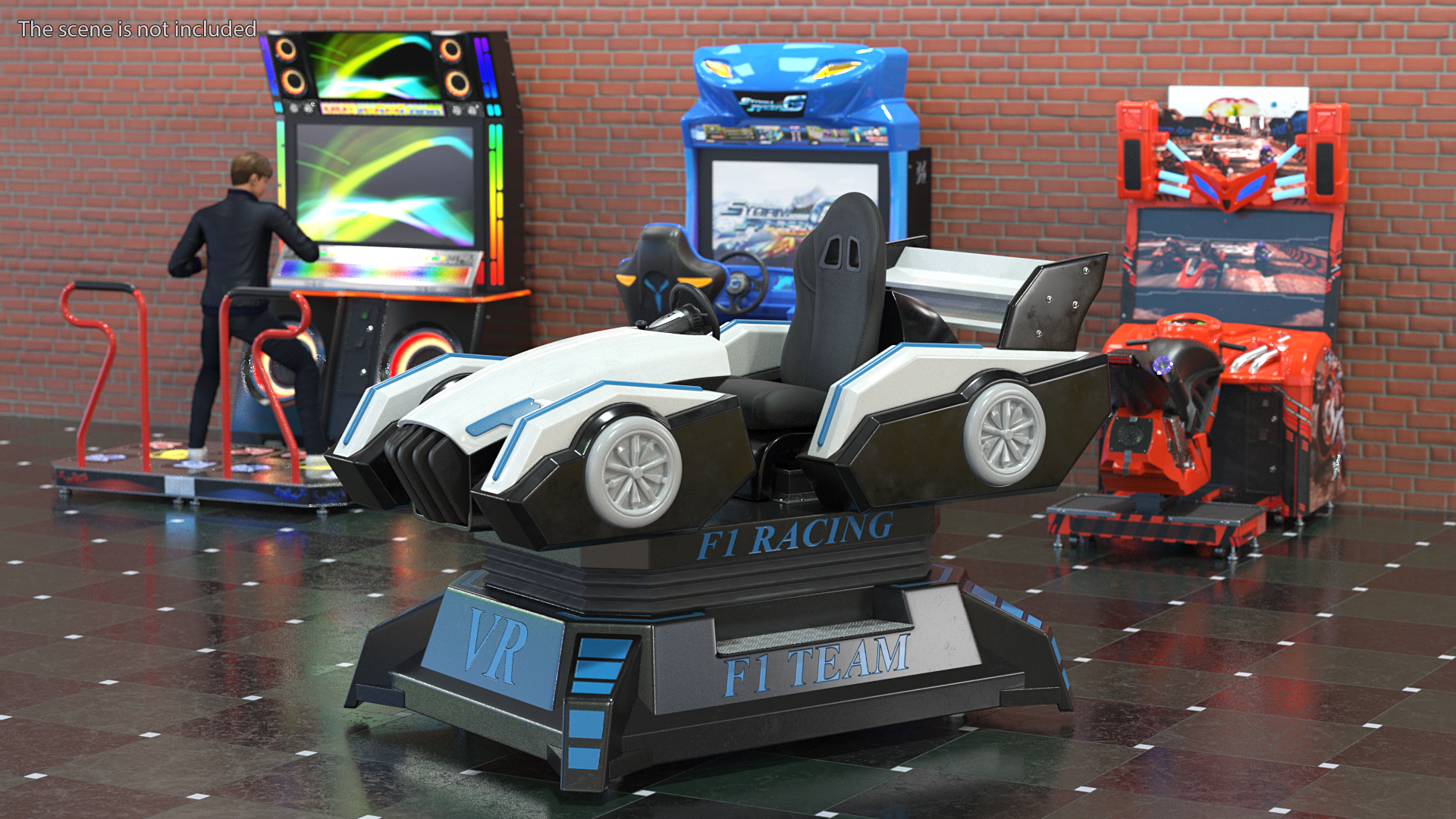 3D Virtual Reality Racing Game Off