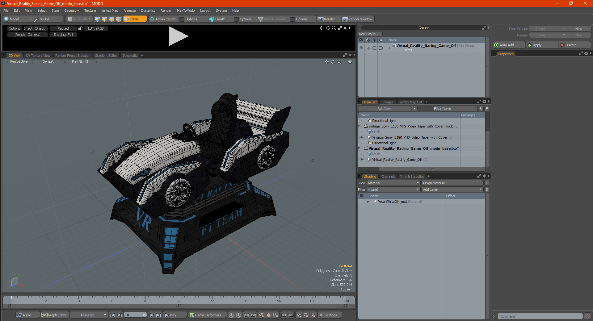 3D Virtual Reality Racing Game Off