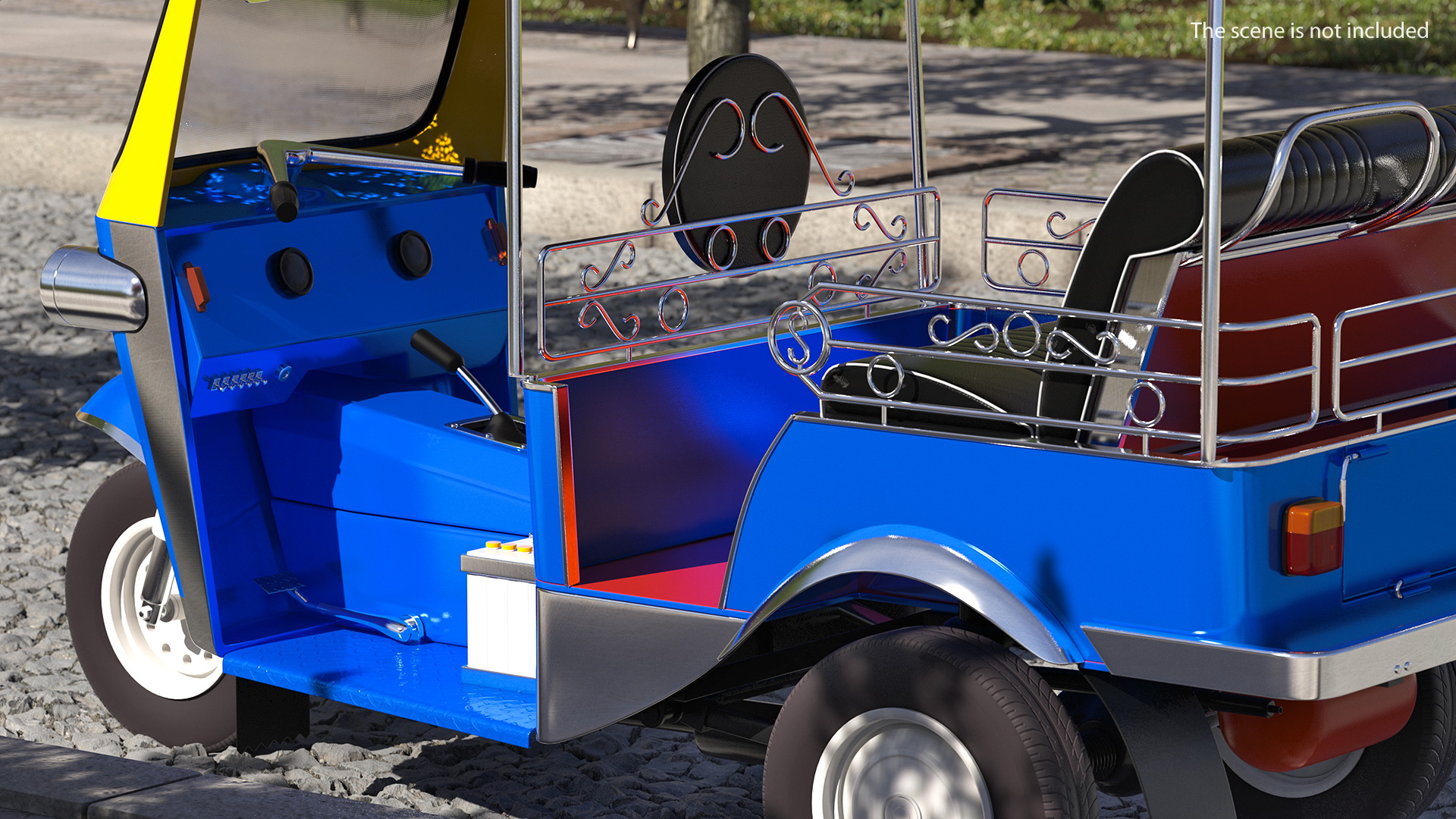 Traditional Tuk Tuk Taxi 3D model