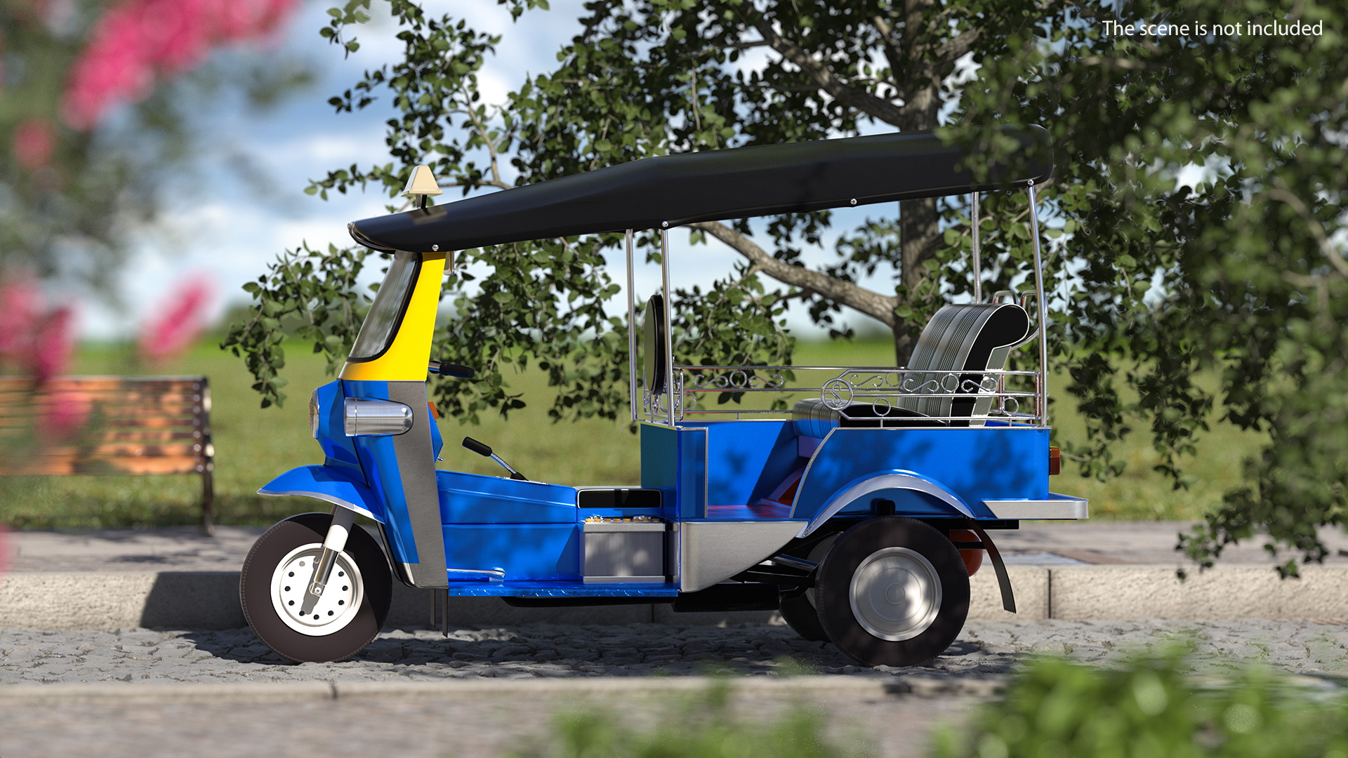 Traditional Tuk Tuk Taxi 3D model