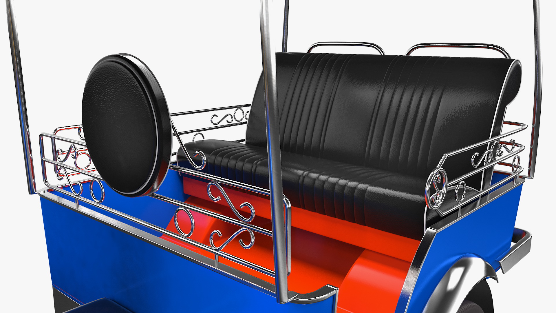 Traditional Tuk Tuk Taxi 3D model