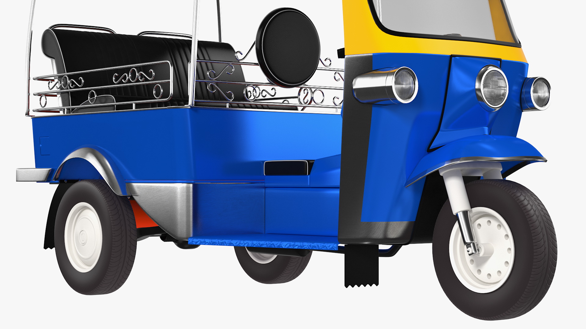 Traditional Tuk Tuk Taxi 3D model