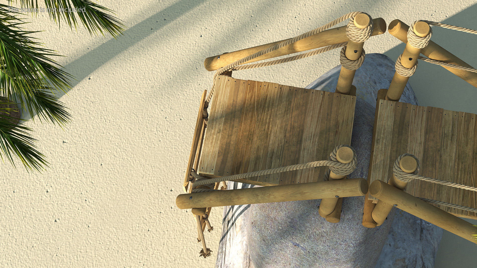 Broken Rope Bridge Fur 3D