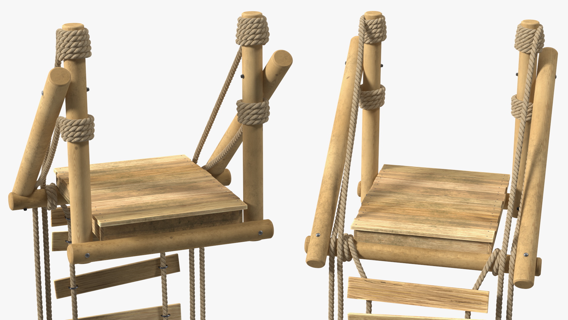 Broken Rope Bridge Fur 3D