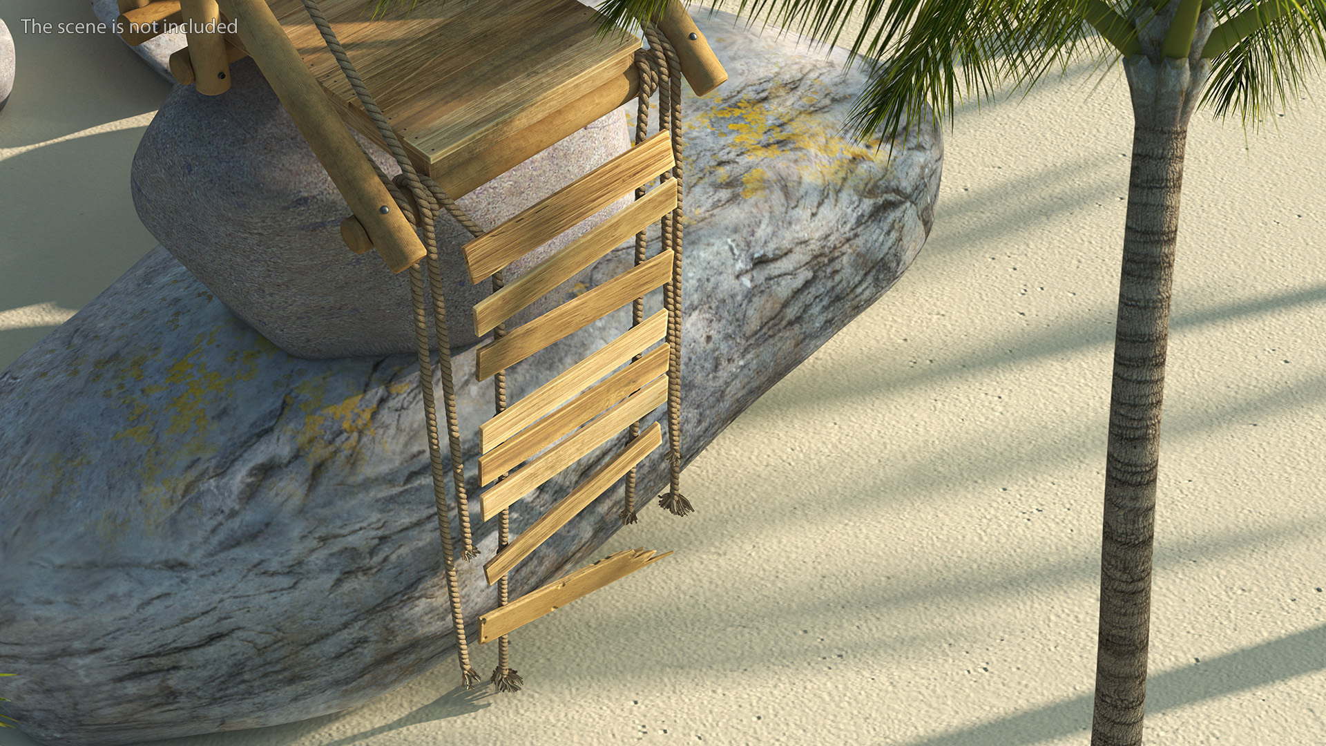 Broken Rope Bridge Fur 3D