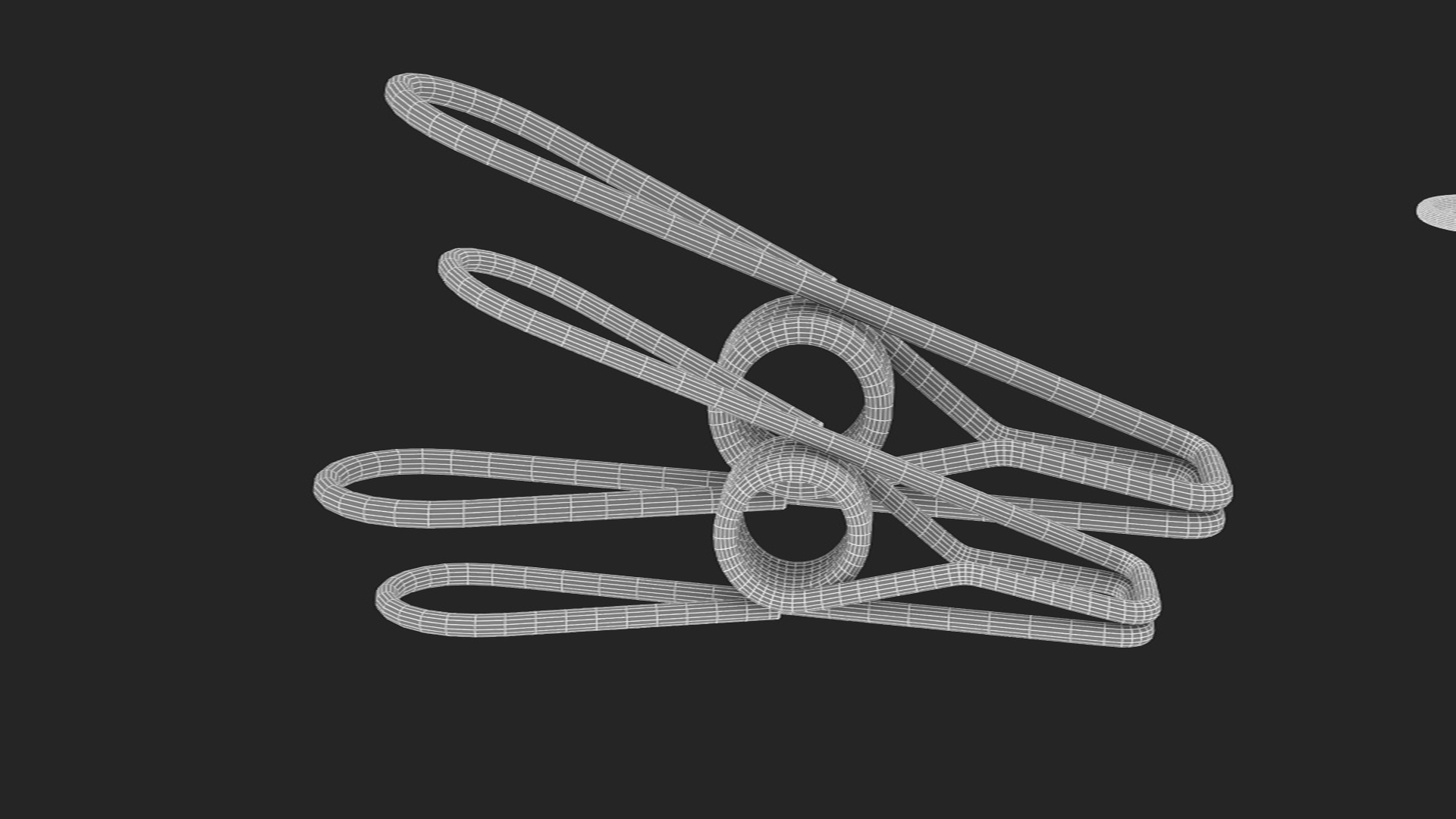 3D model Steel Clothes Pegs Chrome