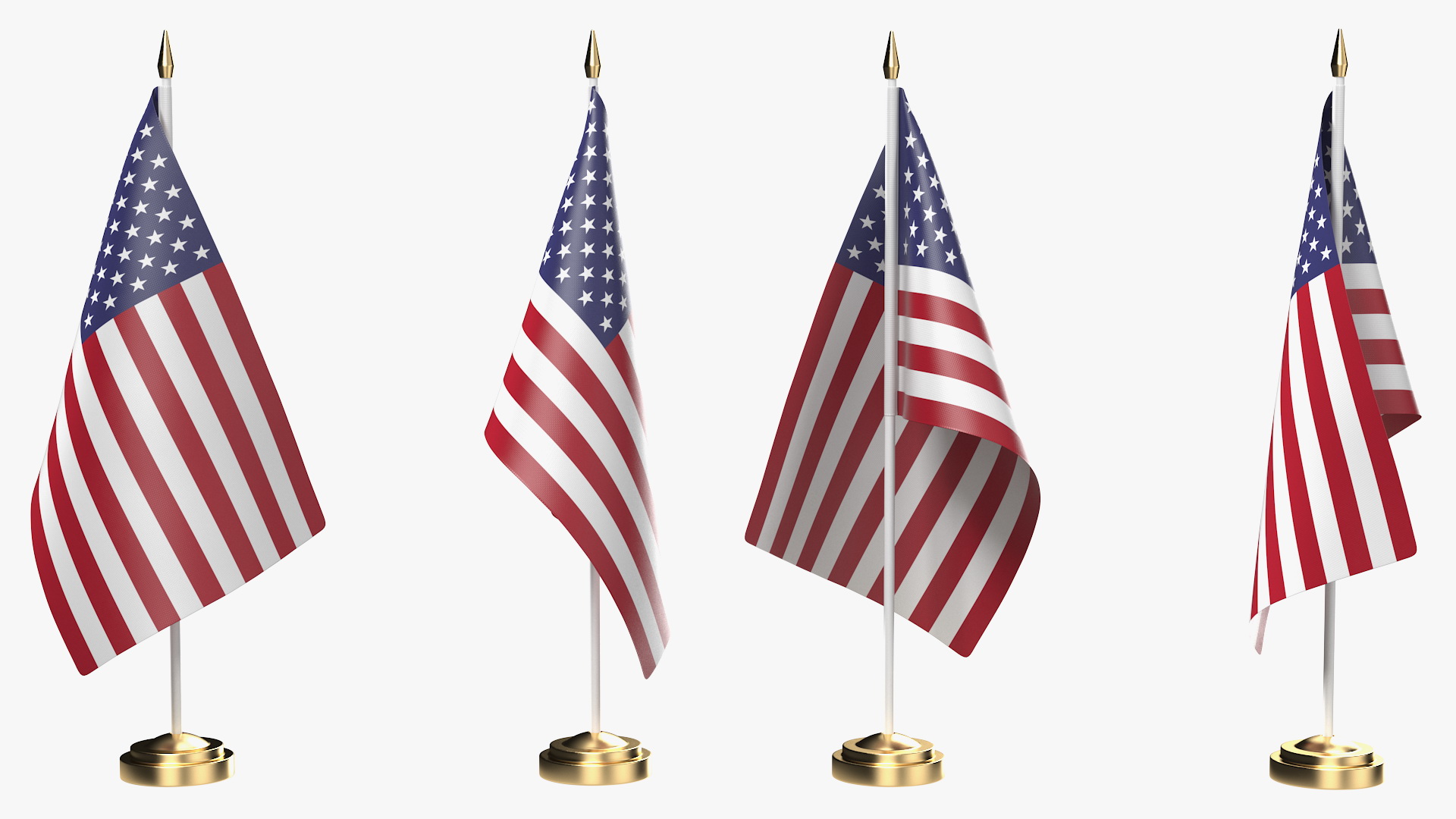 Table Flag USA 3D model