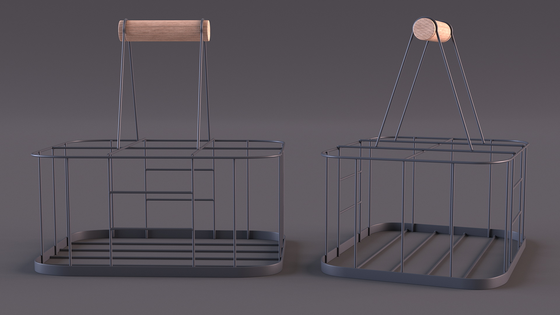 3D Milk Carrier Six Places model