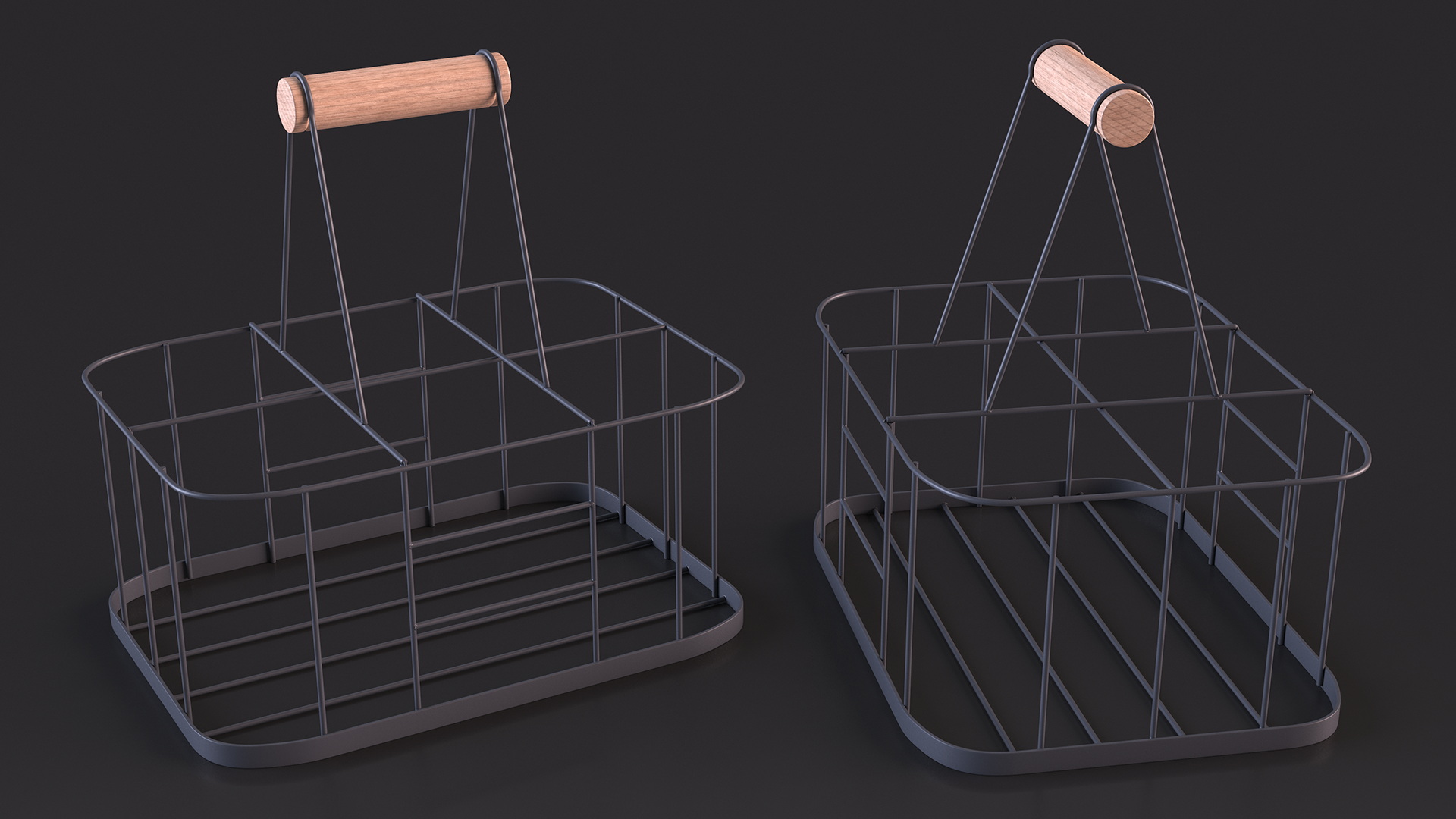 3D Milk Carrier Six Places model