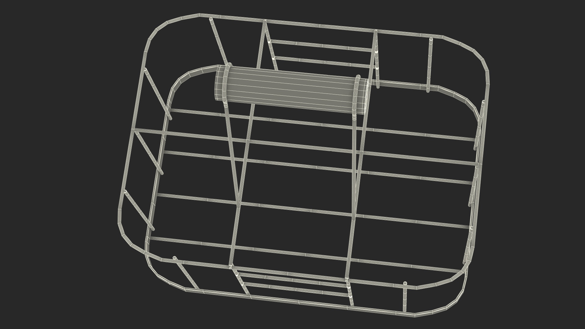3D Milk Carrier Six Places model