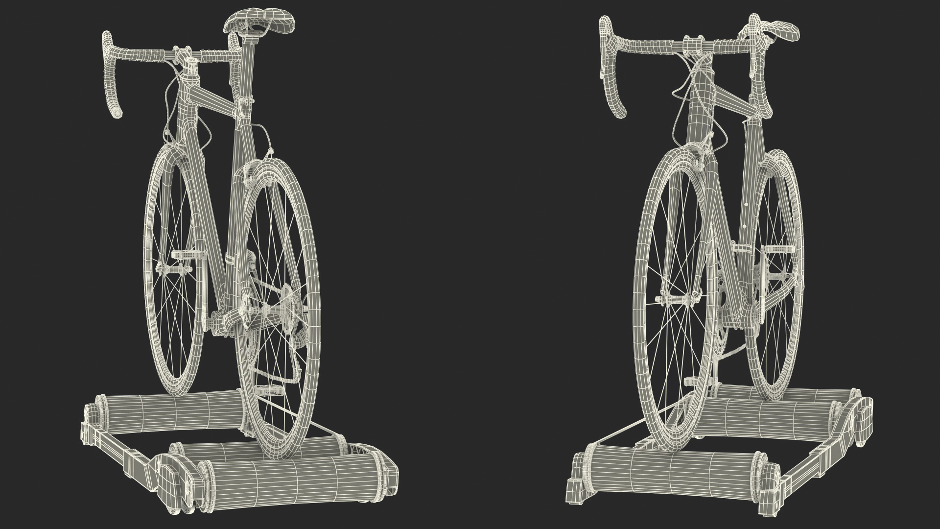 3D Road Bike Riding Roller Trainer