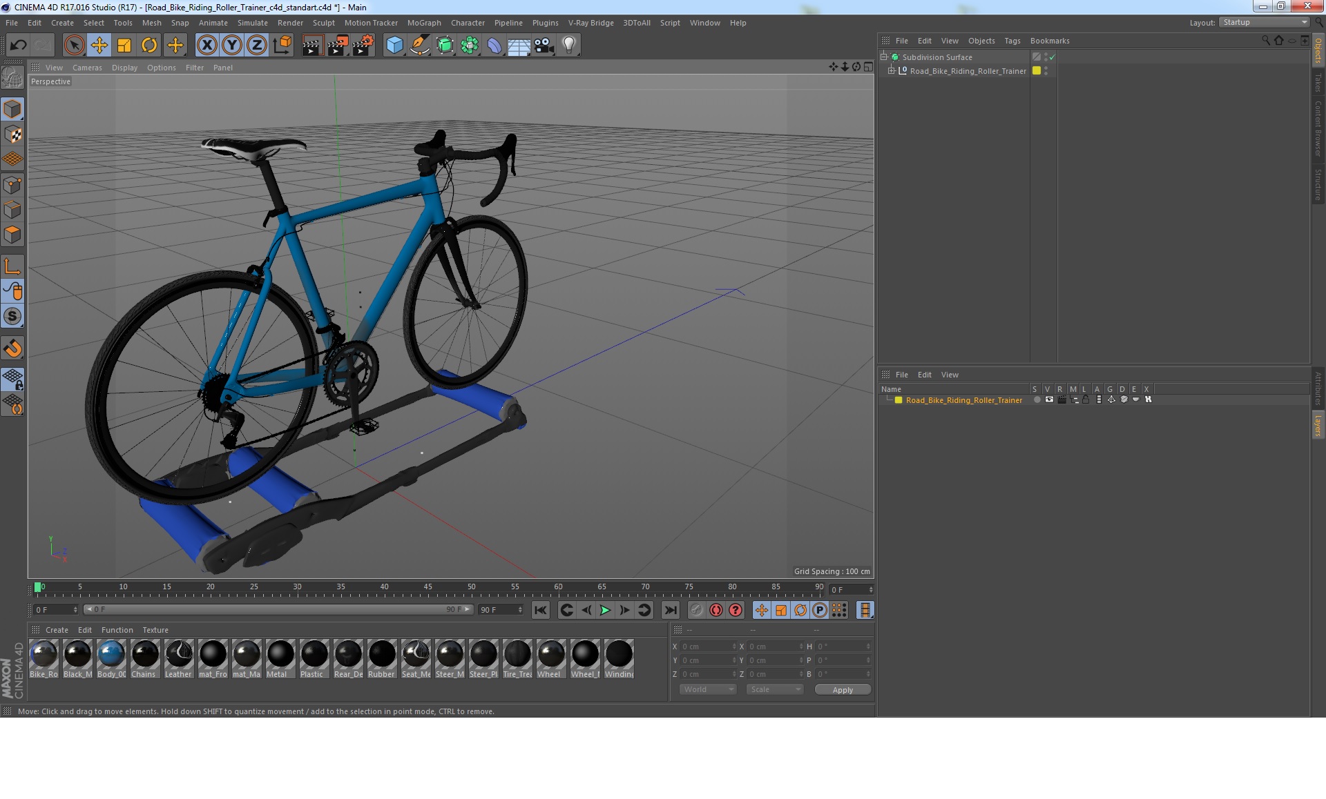 3D Road Bike Riding Roller Trainer