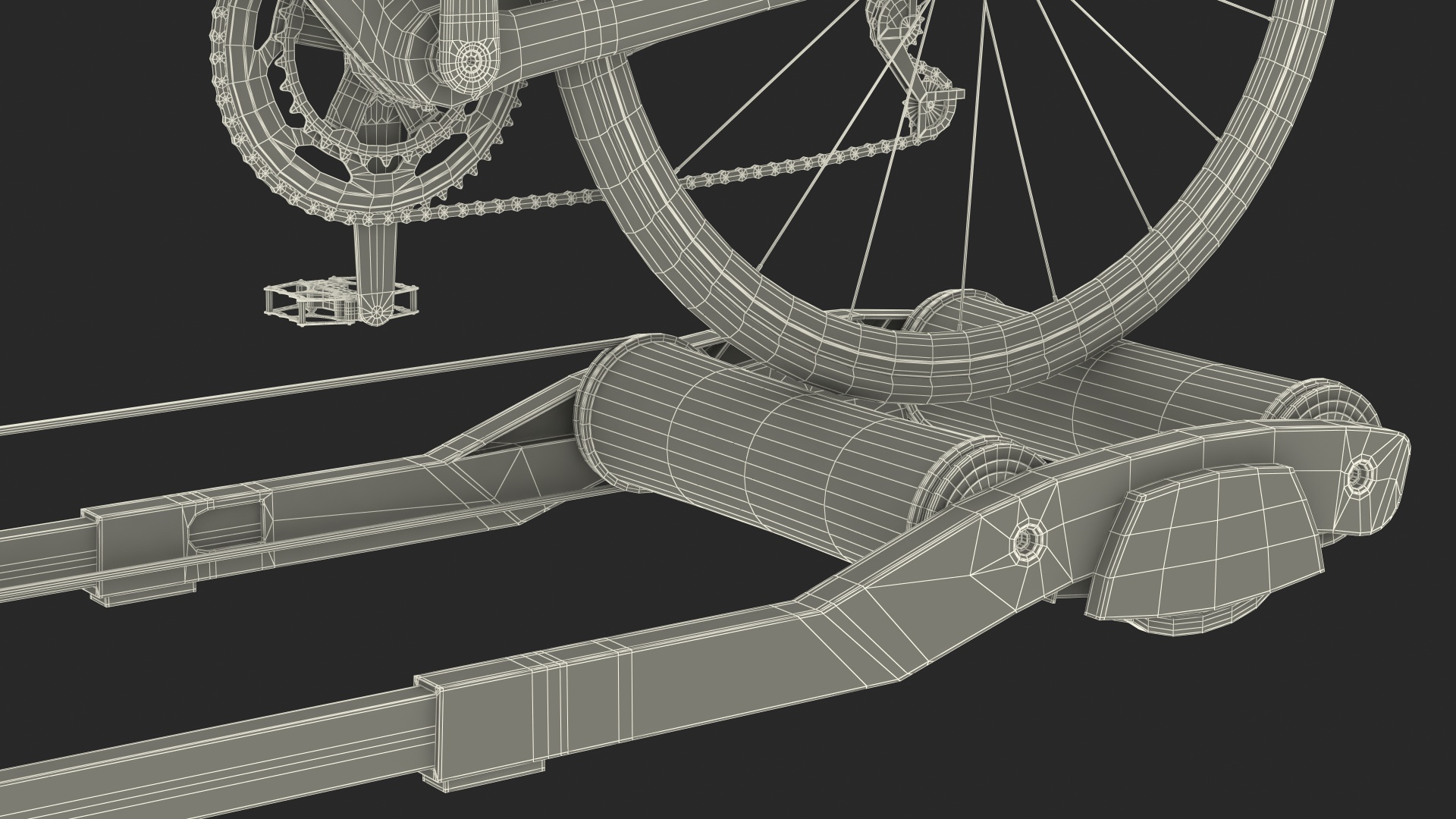 3D Road Bike Riding Roller Trainer