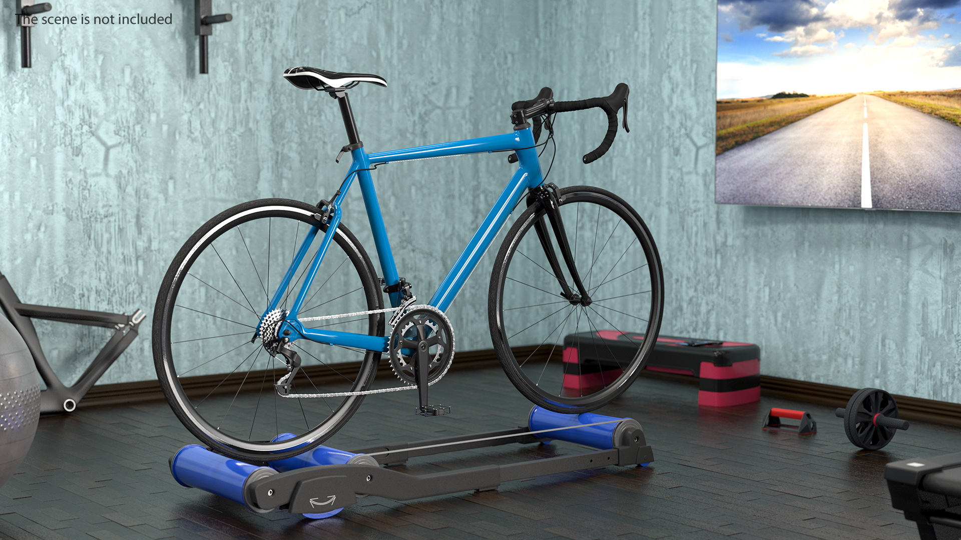 3D Road Bike Riding Roller Trainer