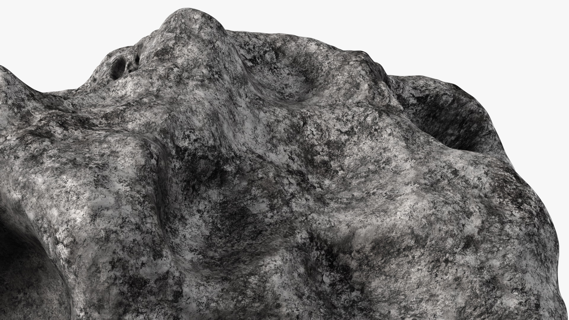 3D model Meteorite Black