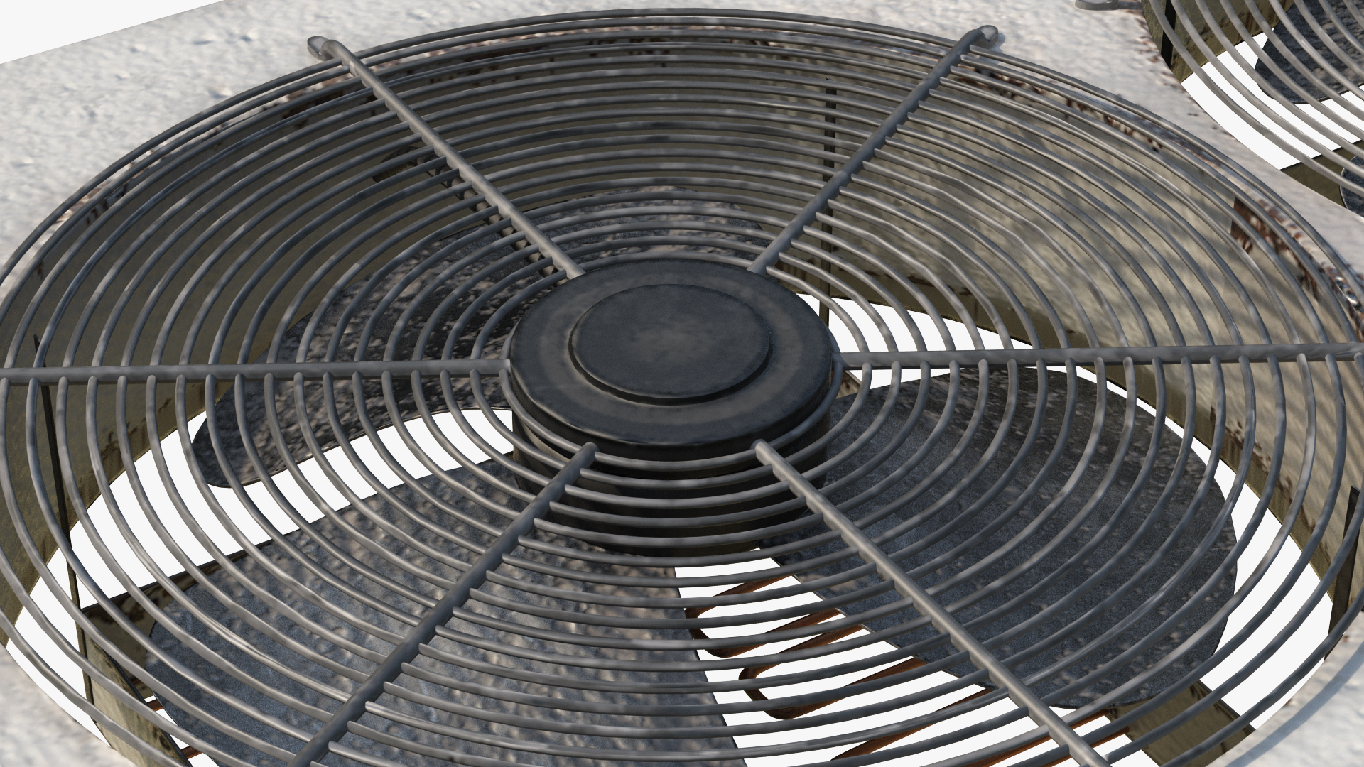 Rooftop Vent Rusted 3D model