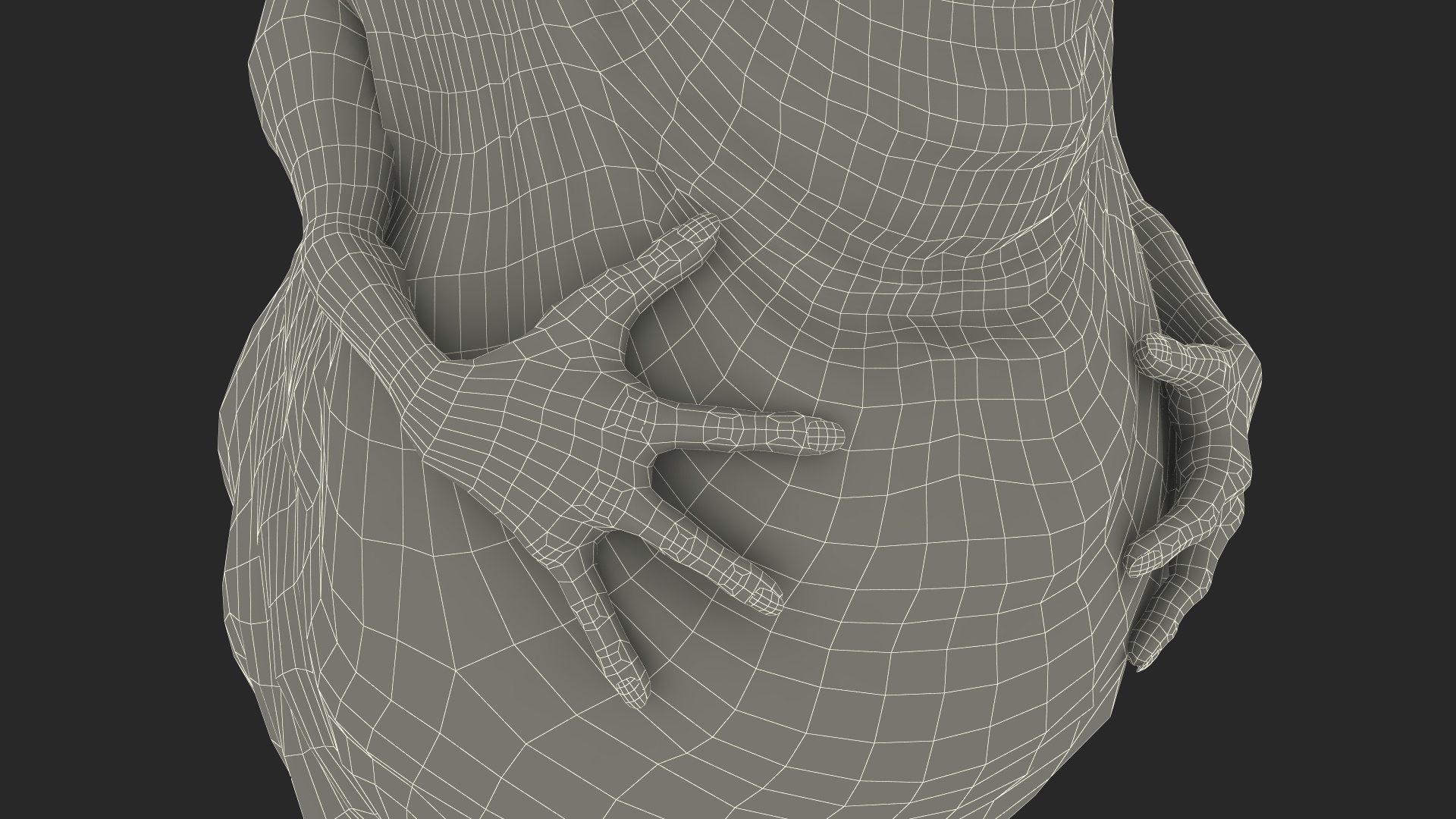 3D Slimer Green Ghost Calm Pose model