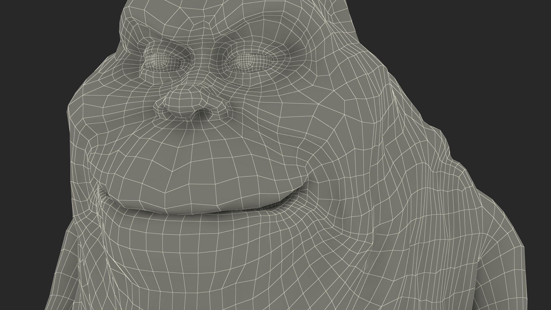 3D Slimer Green Ghost Calm Pose model
