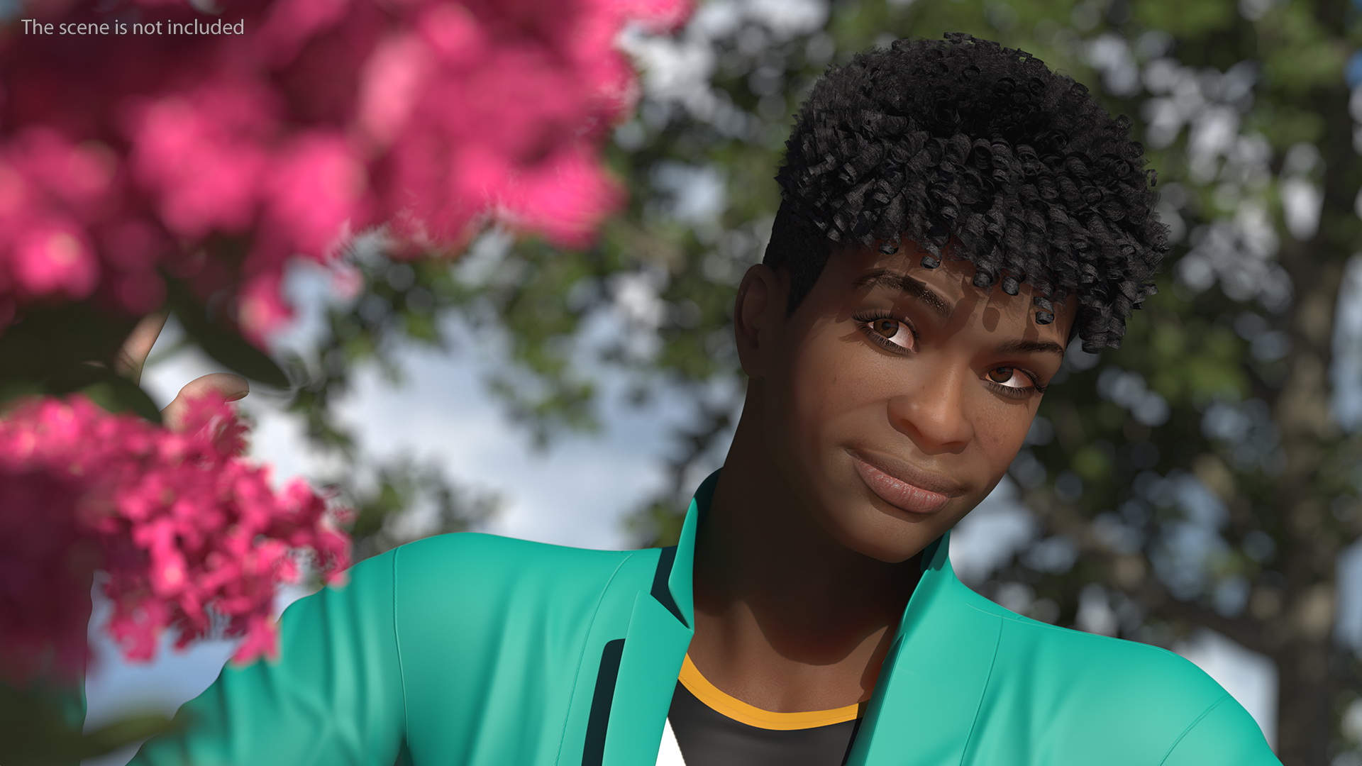 3D Light Skin Teenager Fashionable Style Standing Pose