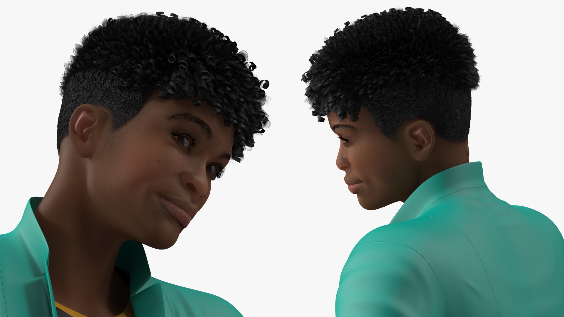 3D Light Skin Teenager Fashionable Style Standing Pose