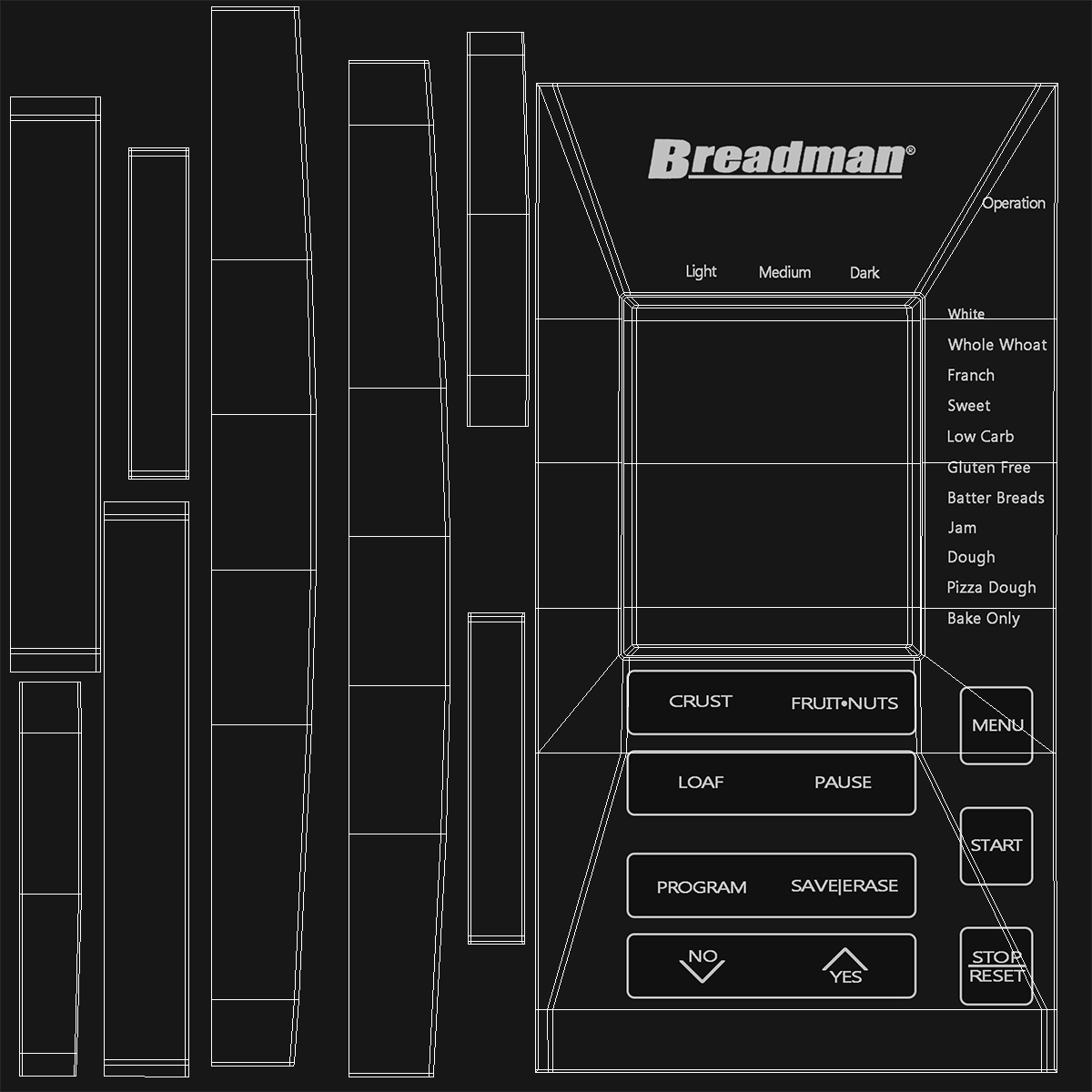 3D model Professional Bread Machine Breadman