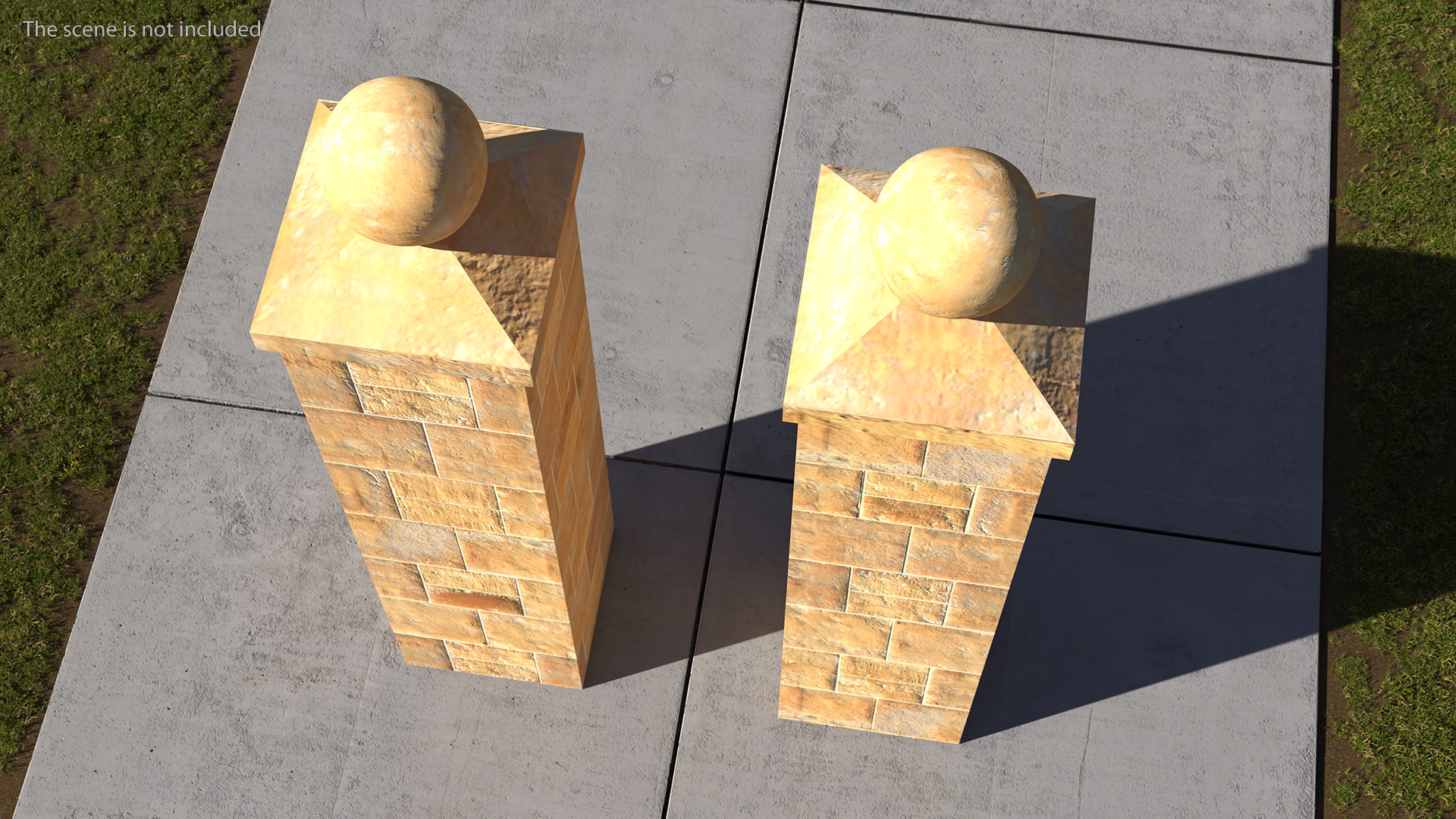 3D model Gate Posts