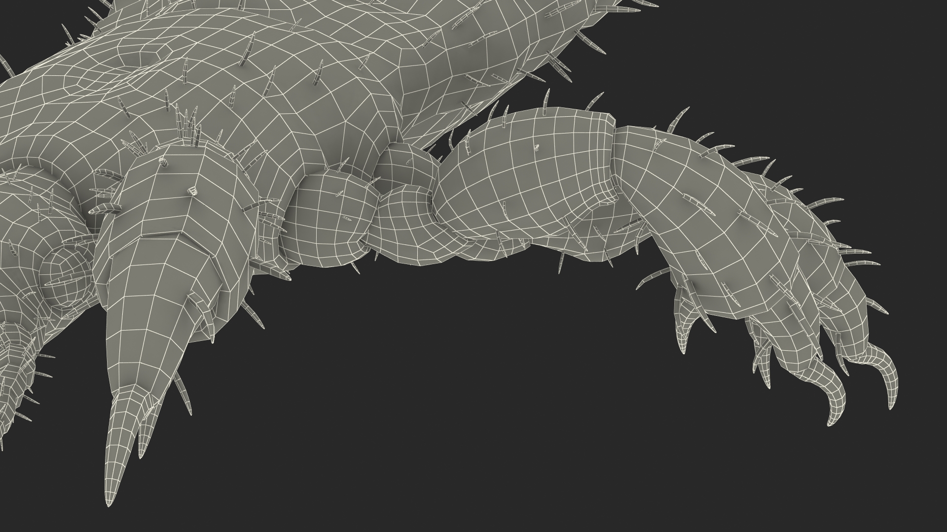 Louse with Blood Eating Pose SSS 3D