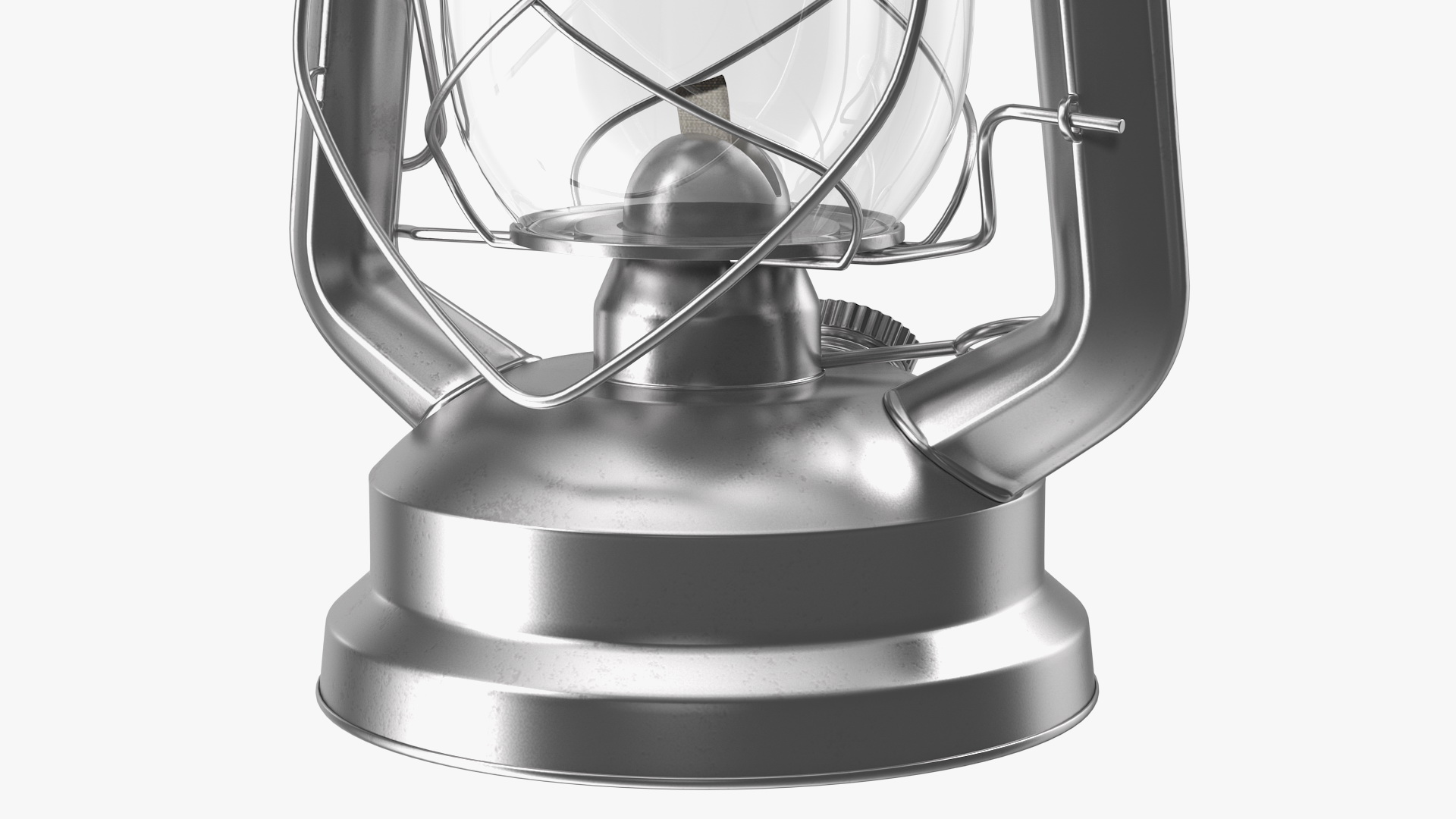 Stainless Steel Kerosene Lamp 3D model