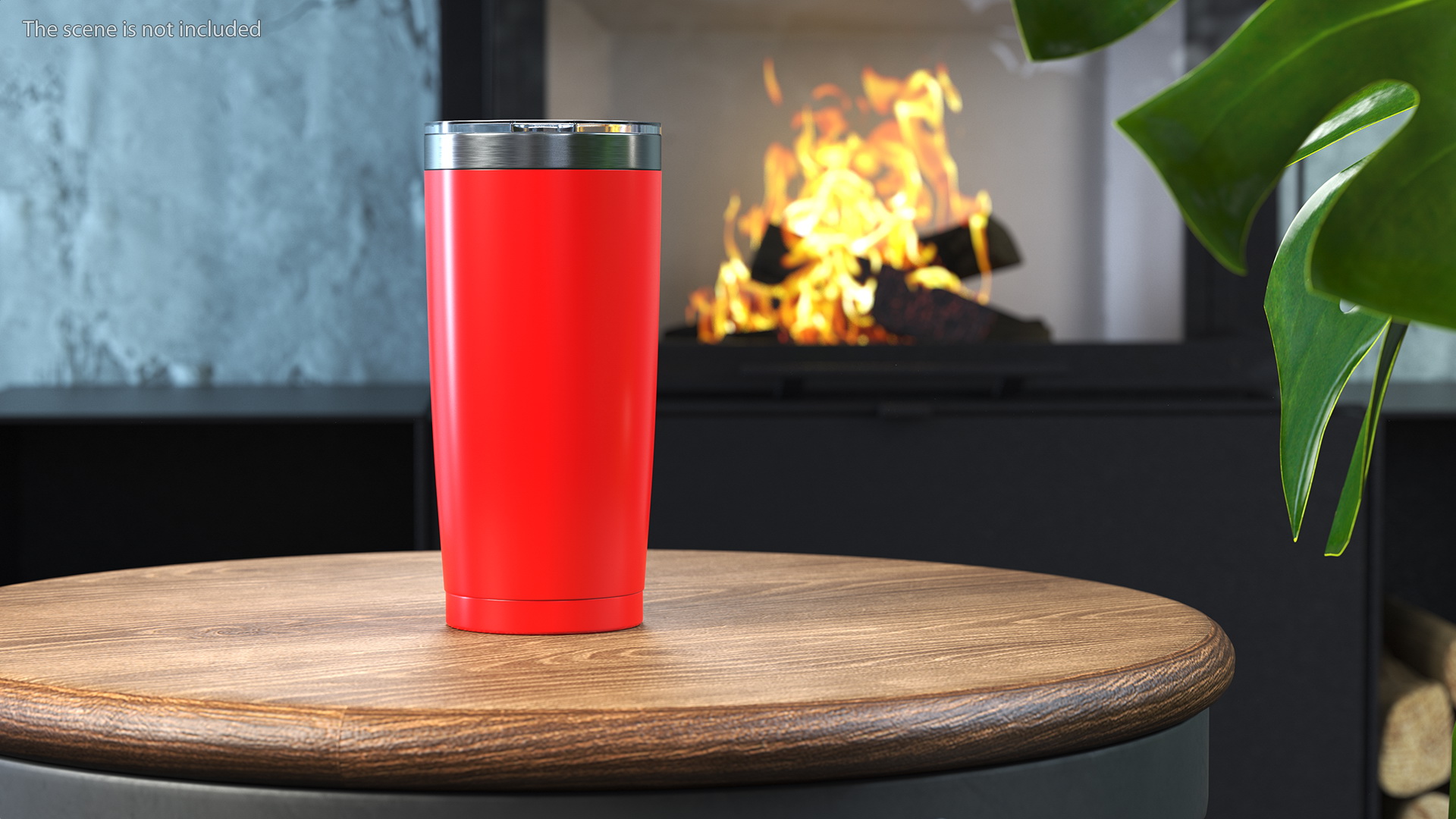 3D model Stainless Steel Thermo Cup Red