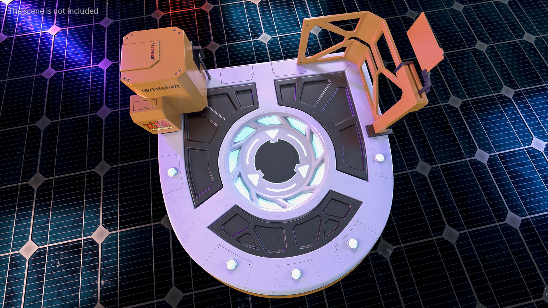 Sci Fi Teleport Platform 3D model