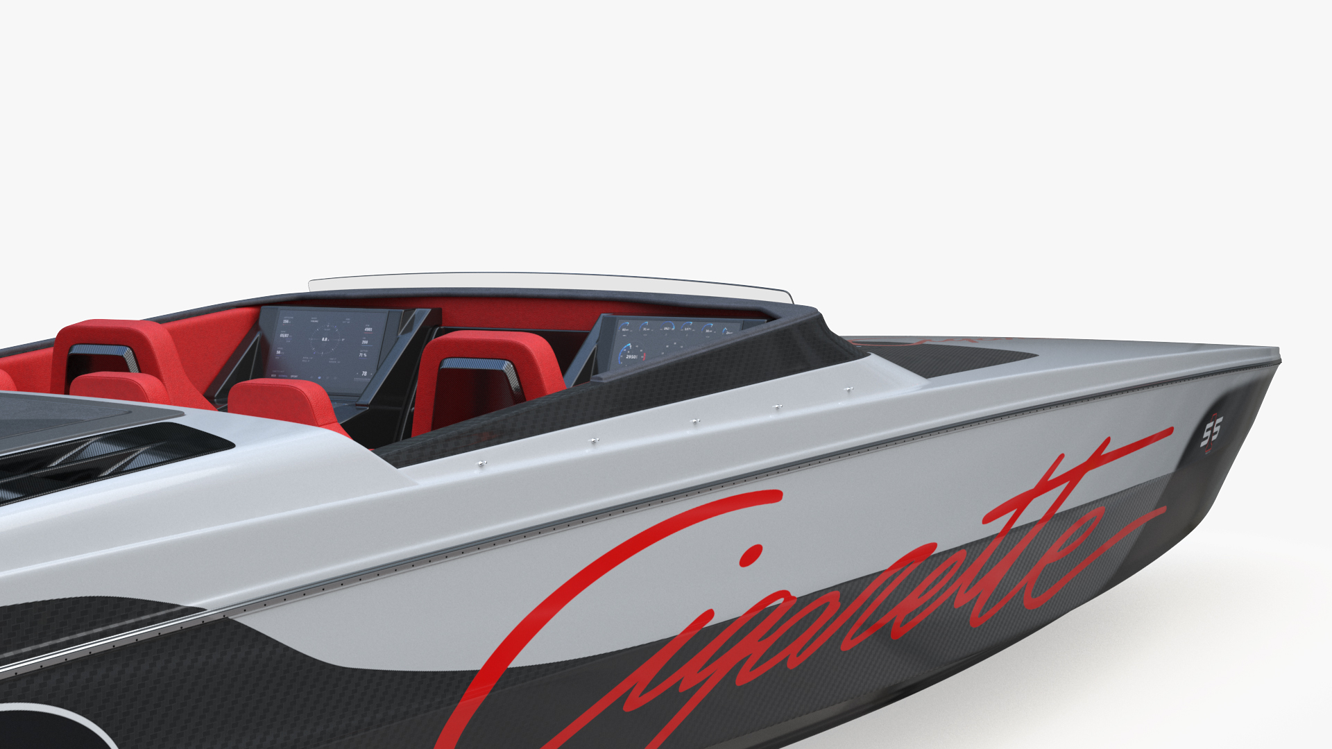3D model CigaretteBoat515 Red