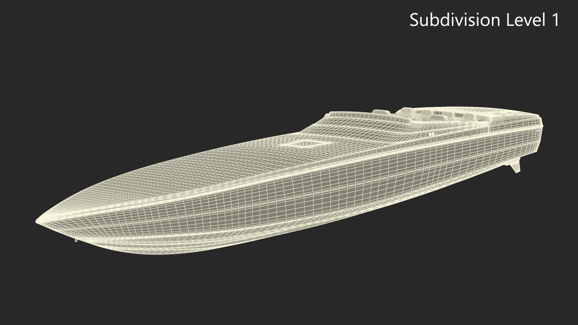 3D model CigaretteBoat515 Red
