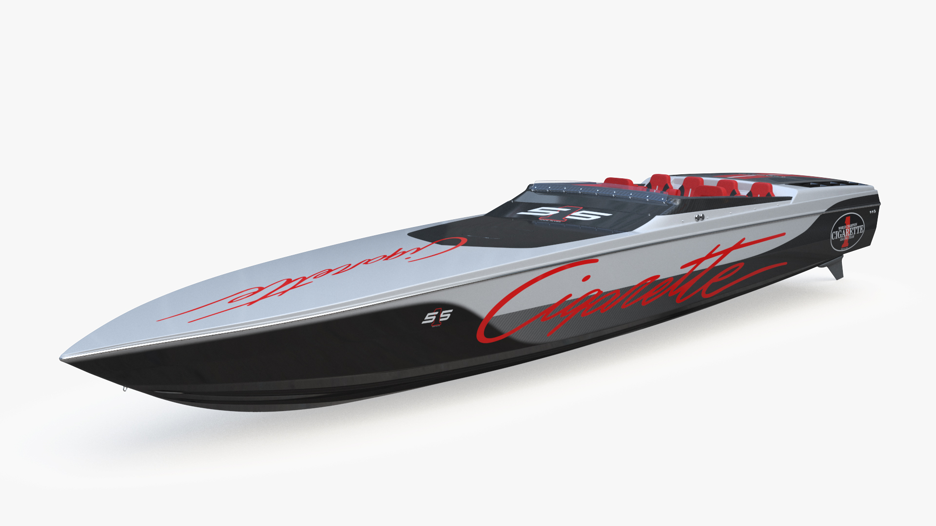 3D model CigaretteBoat515 Red