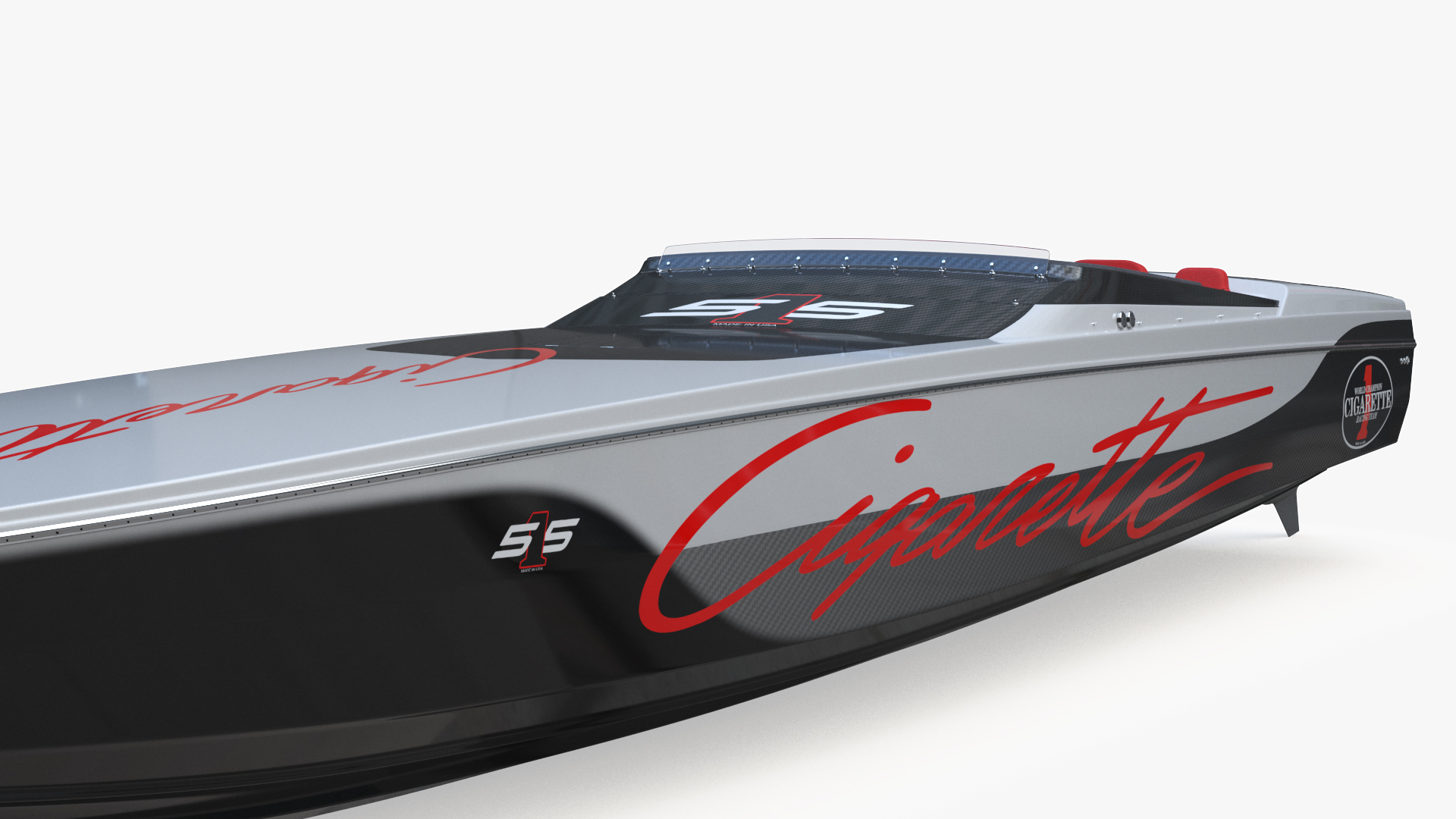3D model CigaretteBoat515 Red