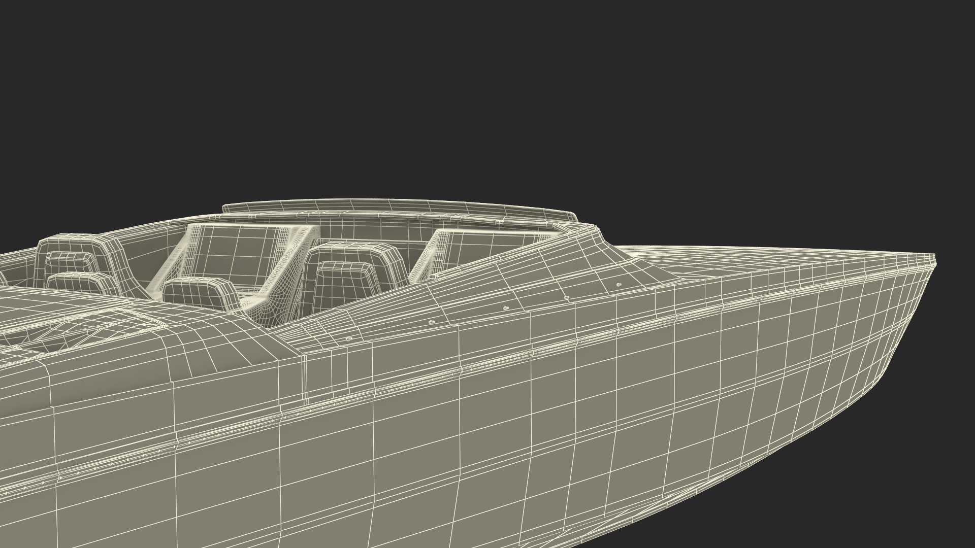 3D model CigaretteBoat515 Red