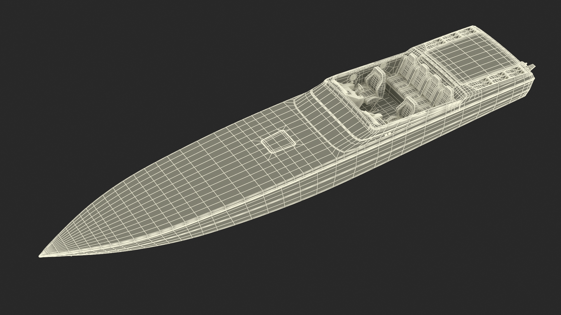 3D model CigaretteBoat515 Red
