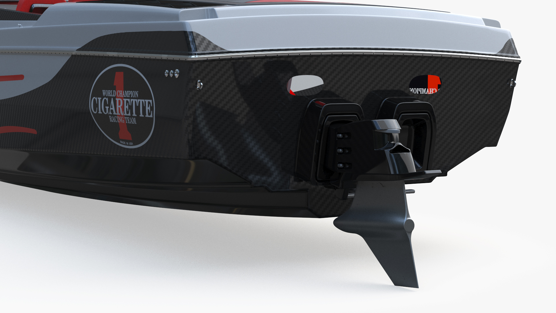 3D model CigaretteBoat515 Red