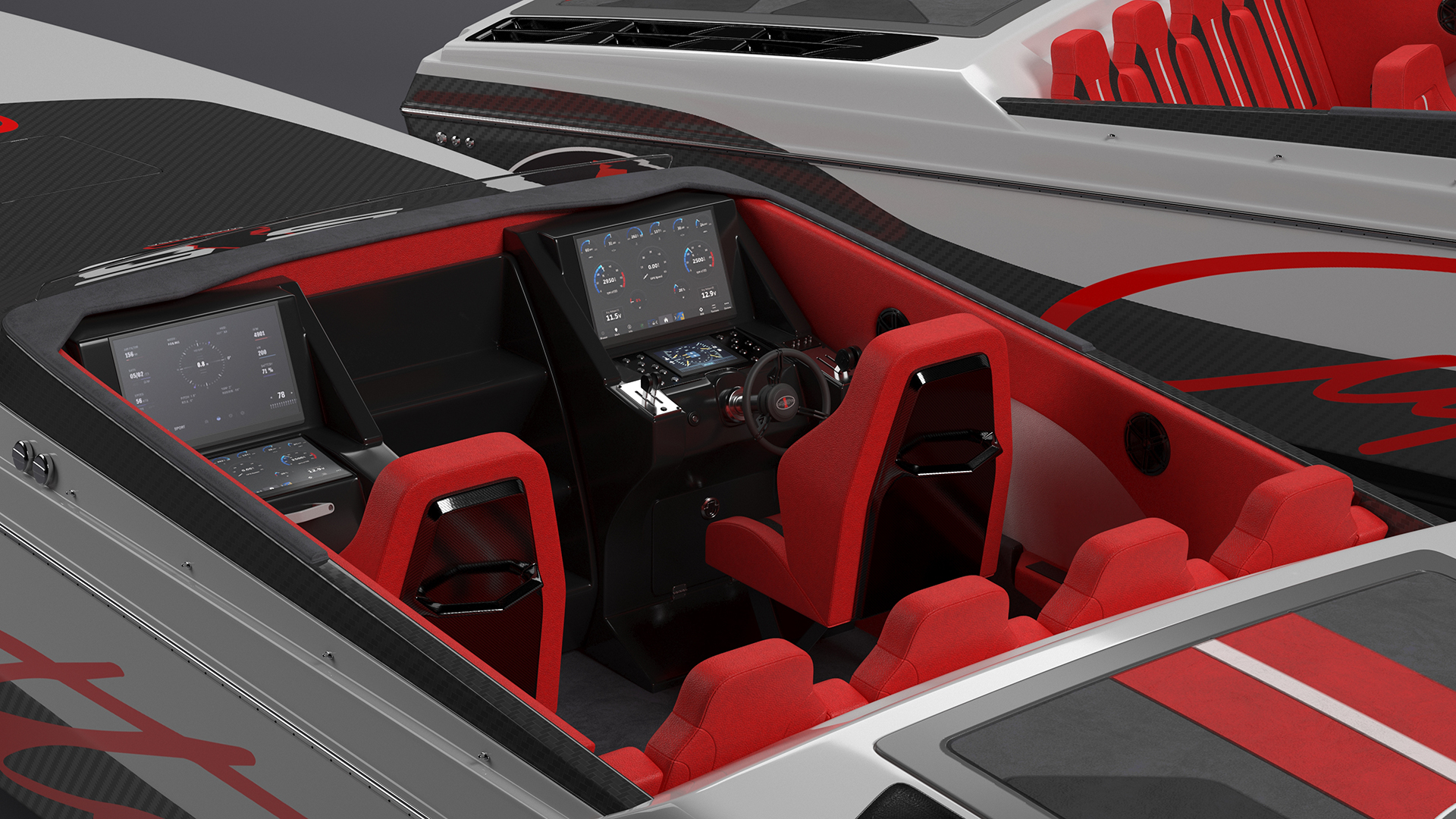 3D model CigaretteBoat515 Red
