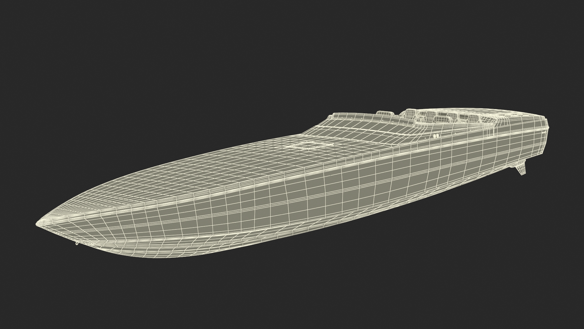 3D model CigaretteBoat515 Red