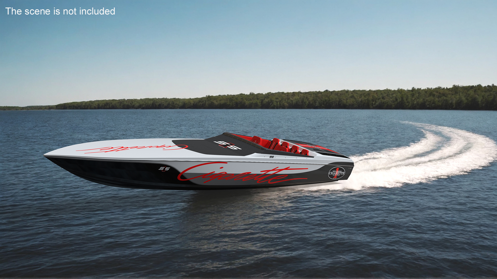 3D model CigaretteBoat515 Red