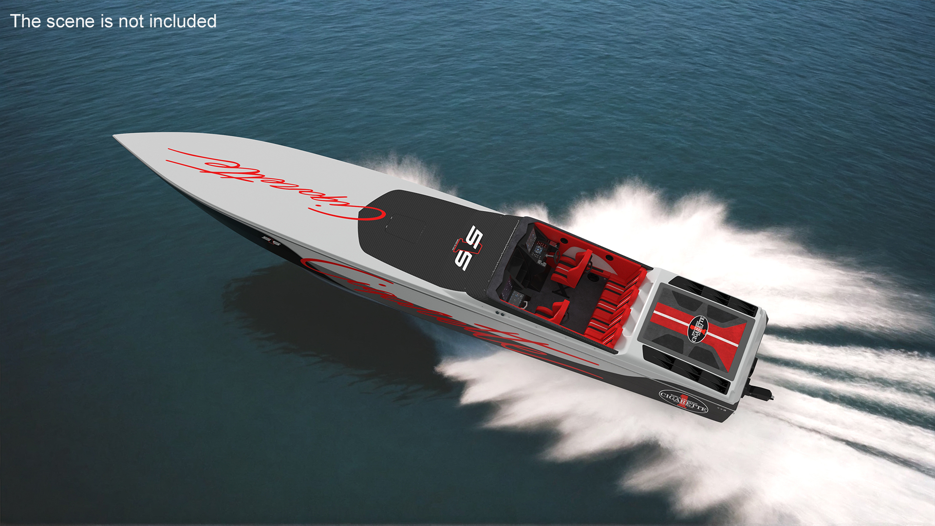 3D model CigaretteBoat515 Red