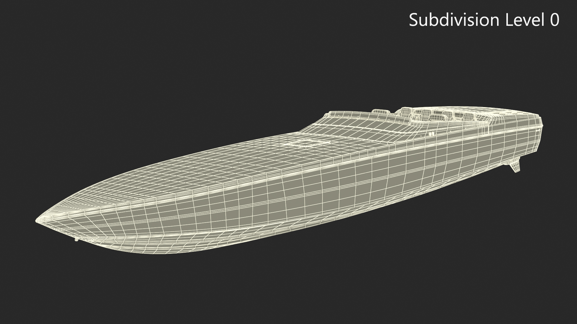 3D model CigaretteBoat515 Red