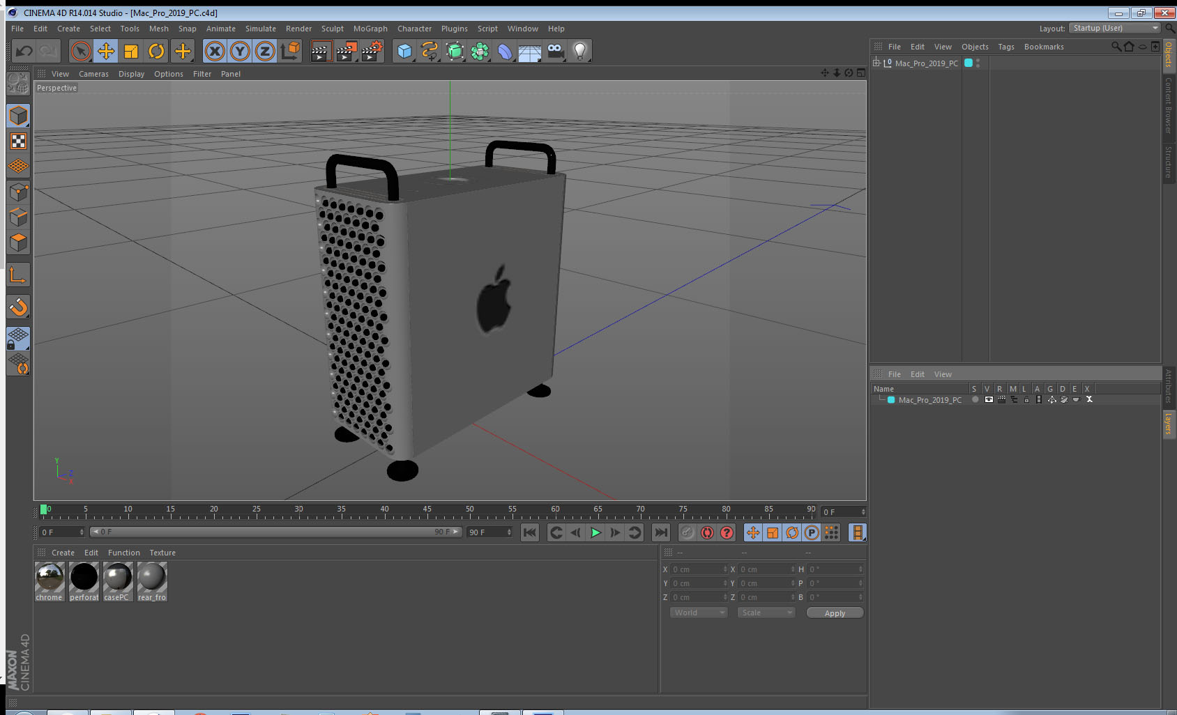 3D model Mac Pro 2019 PC