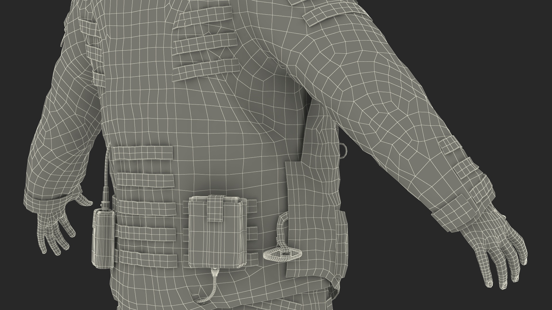EOD 10 Bomb Suit Gray Rigged for Cinema 4D 3D