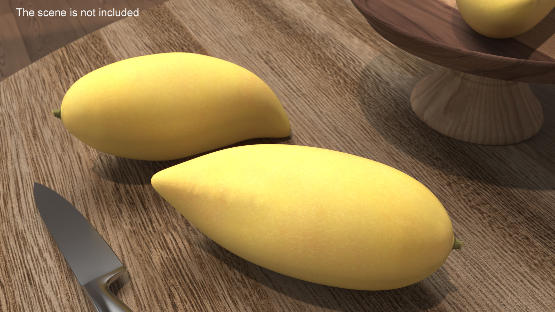 Pale Long Mango Fruit for 3D Print 3D model