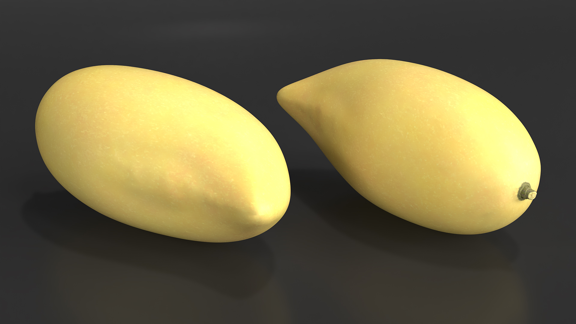 Pale Long Mango Fruit for 3D Print 3D model