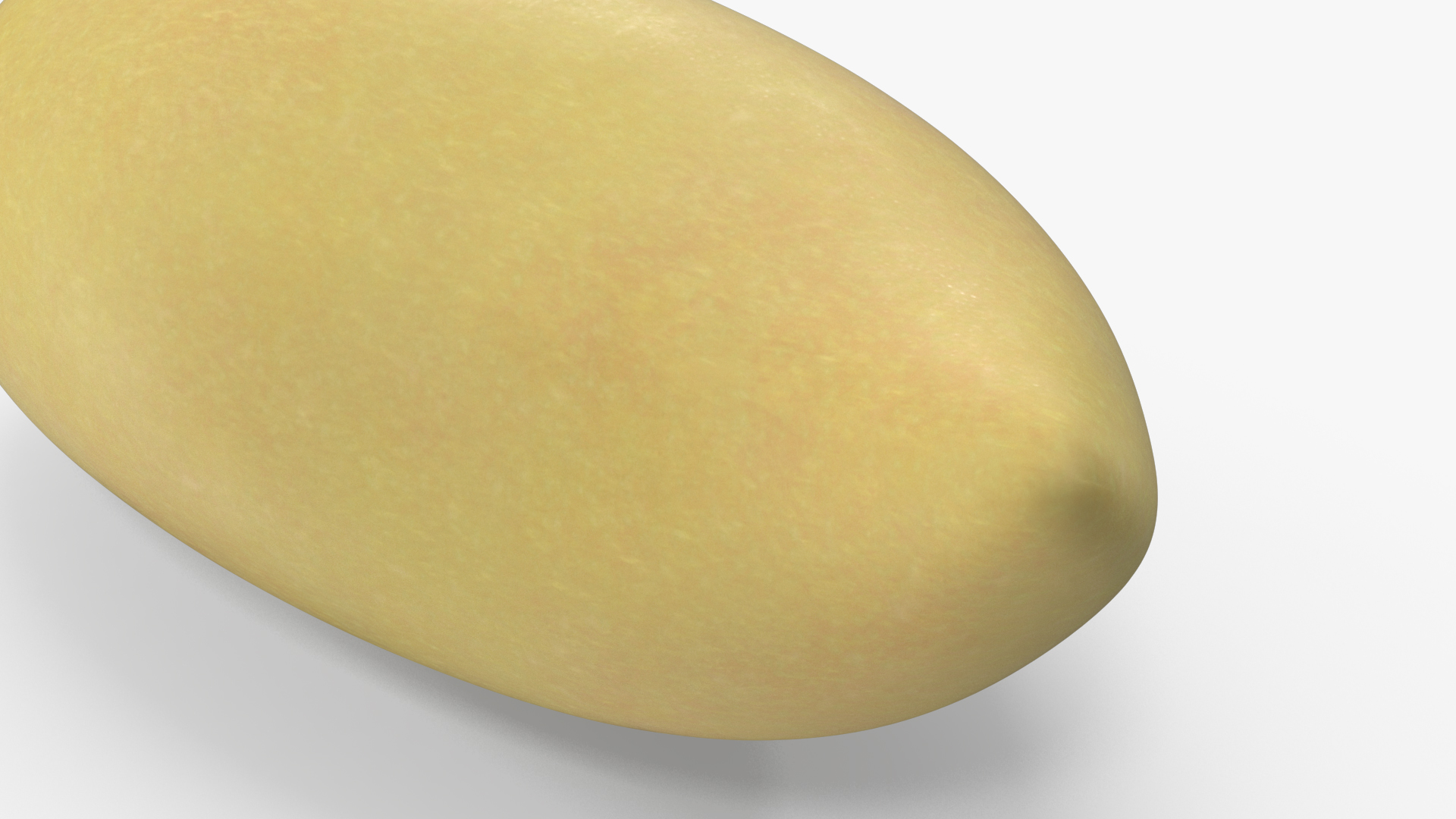 Pale Long Mango Fruit for 3D Print 3D model