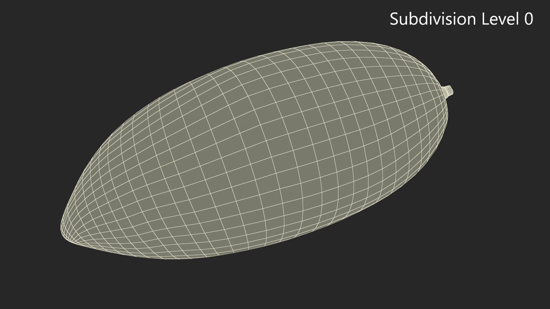 Pale Long Mango Fruit for 3D Print 3D model